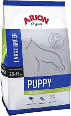 Сухой корм для собак Arion Original Puppy Large Breed Chicken&Rice (для щенков крупных пород с курицей и рисом) 12 кг
