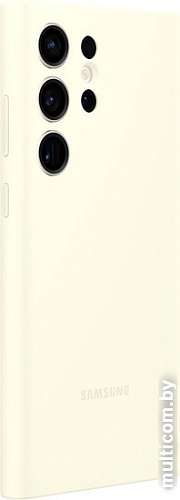 Чехол для телефона Samsung Silicone Case S23 Ultra (бежевый хлопок)