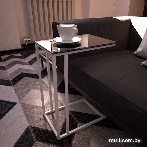 Приставной столик RasGar Престиж РСГР.001.000-0002 (черный/белый)