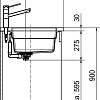 Кухонная мойка Franke Kubus 2 KNG 120 125.0528.636 (оникс)