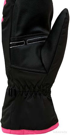 Горнолыжные варежки Reusch Alan Junior 6361415-7720 (р-р 6, Mitten Black/Pink Glo)