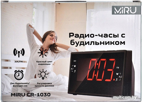 Радиочасы Miru CR-1030