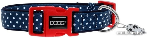 Ошейник Doog Stella S 23-34 см (синий в белый горох)