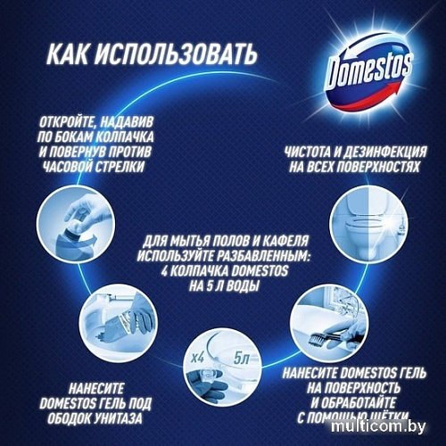 Универсальное средство Domestos Свежесть атлантики 750 мл