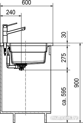 Кухонная мойка Franke Kubus 2 KNG 120 125.0528.636 (оникс)