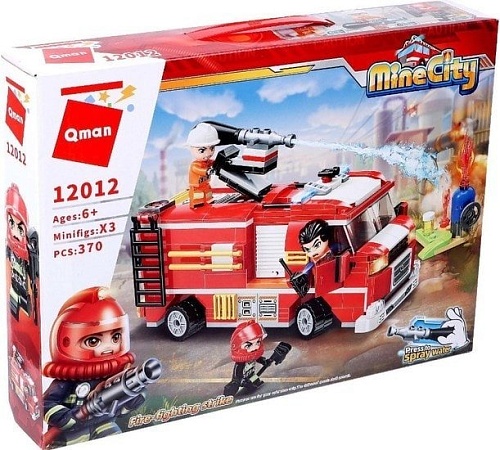 Конструктор Qman Mine City 12012 Пожарная бригада