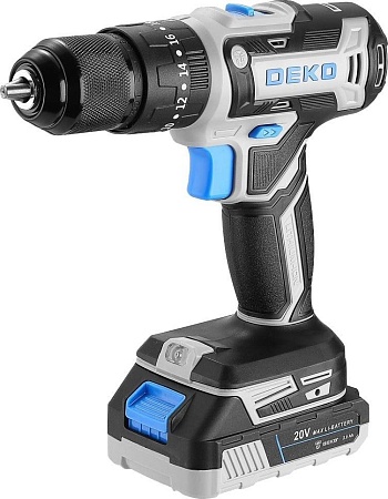 Ударная дрель-шуруповерт Deko DKCID20FU-Li 083-1119 (с 1-им АКБ)