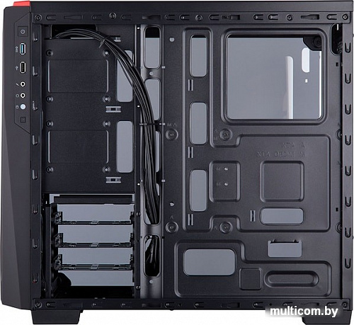 Корпус Corsair Carbide SPEC-04 (закаленное стекло, черный/красный)
