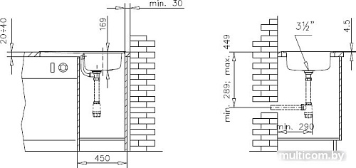 Кухонная мойка TEKA Universo 1C 1E MTX [10120045]