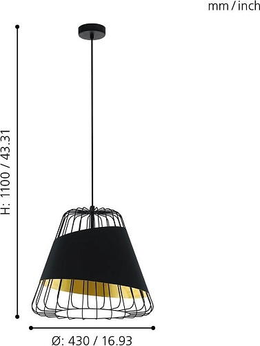 Подвесная люстра Eglo Austell 49509