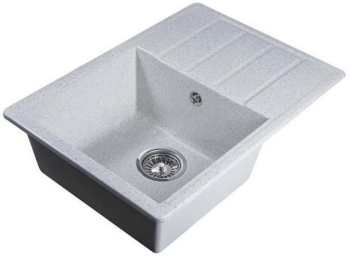 Кухонная мойка Marblan Recta L (серый, с сифоном)