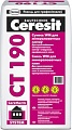 Клеевой состав для теплоизоляции Ceresit CT 190. Смесь WM для минераловатных плит