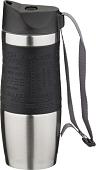 Термокружка Agness 709-037 400мл (нержавеющая сталь/черный)