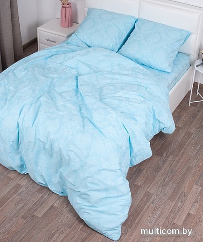 Постельное белье Миланика Аквамарин 175x217 (поплин-жаккард)