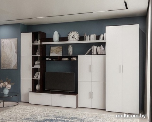 Стенка Мебель-АРС Мальта (венге цаво/белый)