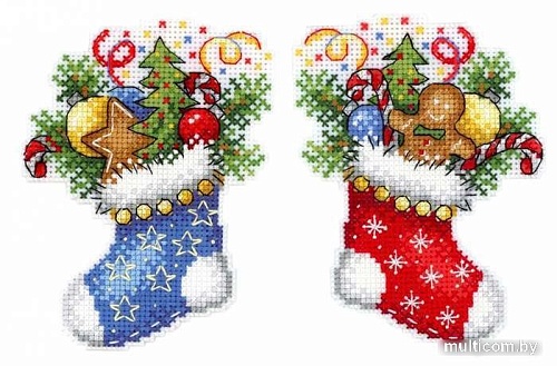 Набор для вышивания Жар-Птица Новогодний носок