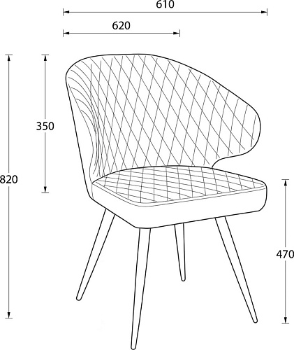 Стул Мамадома Rob (b20 Silver Lux/черный)