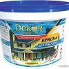 Краска Dekor ВД-АК-111 для фасадов (белый, 7 кг)