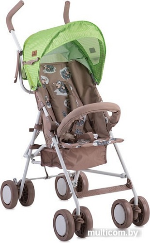 Коляска прогулочная «трость» Lorelli Trek 2017 Beige&Green Lambs [10020881732]