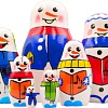 Развивающая игра Брестская Матрешка Матрешки Снеговик (набор 7 шт)