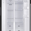 Холодильник side by side Weissgauff WSBS 600 NoFrost Inverter Dark Grey Glass
