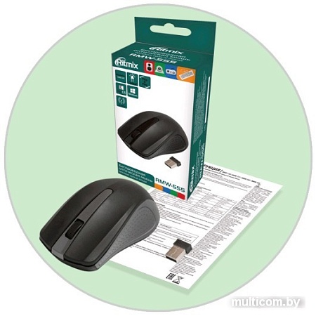 Мышь Ritmix RMW-555 (черный)