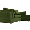 Угловой диван Mebelico Пекин 115410 (правый, микровельвет, зеленый)