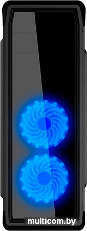 Корпус GameMax 9503X Elysium (черный, голубая подсветка)