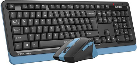 Офисный набор A4Tech Fstyler FGS1035Q (черный/синий)