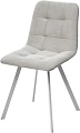 Стул M-City Ричи 688M05747 (H-09 светло-серый велюр/белый)
