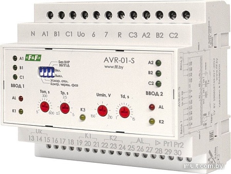 Реле контроля фаз Евроавтоматика F&F AVR-01-S EA04.006.002