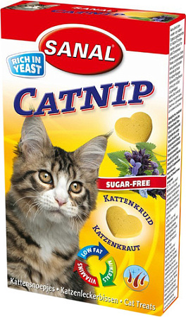 Лакомство для кошек Sanal Catnip с кошачьей мятой 30 г