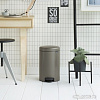 Brabantia Pedal Bin NewIcon 20 л (платиновый)