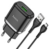 Сетевое зарядное Hoco N3 microUSB (черный)