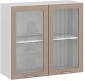 Шкаф навесной Трия Весна 1В8С (кофе с молоком)