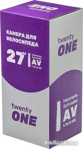Велокамера Twenty One 27х1.75/2.125 AV/AVR28-40/48L
