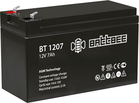 Аккумулятор для ИБП BattBee BT 1207 (12В/7Ач)