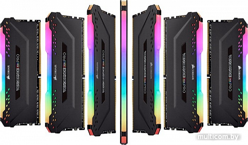 Оперативная память Corsair Vengeance PRO RGB 4x16GB DDR4 PC4-25600 CMW64GX4M4C3200C16