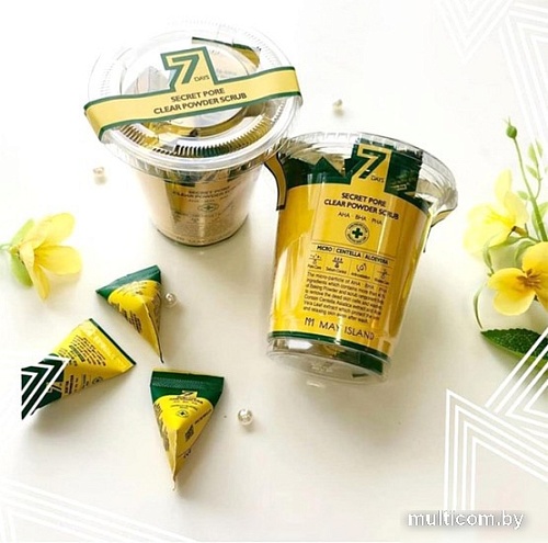 May Island Скраб для лица 7 Days Secret Pore Clear Powder Scrub (12x5 г)