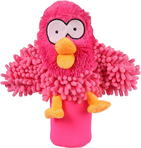 Игрушка для собак Coockoo Oohoo с бутылкой и пищалкой 304/450758 (розовый) 