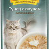 Консервированный корм для кошек Деревенские лакомства Тунец с окунем в желе 70 г