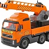 Игрушечный транспорт Полесье Volvo с поворотной платформой в лотке