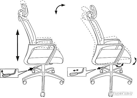 Кресло Бюрократ MC-201-H/TW-11 (черный)