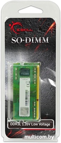 Оперативная память G.Skill 4GB DDR3 SODIMM PC3-12800 F3-1600C9S-4GSL