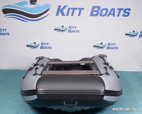 Моторно-гребная лодка KittBoats 300 НДНД (черный/серый)
