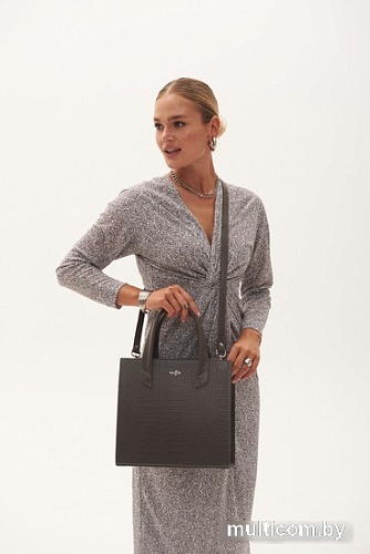 Женская сумка Souffle 124 1245011 (серый/теплый кайман/эластичный)