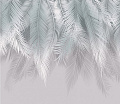 Фотообои Citydecor Пальмовые листья с оттенком (бирюза-серый) 300x270