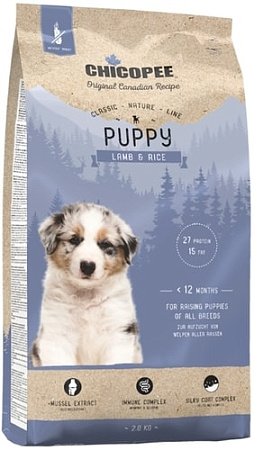 Сухой корм для собак Chicopee CNL Puppy Lamb & Rice 2 кг