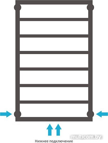 Полотенцесушитель Сунержа Канцлер 800x500 00-0254-8050