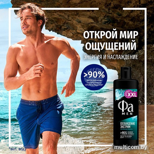 Fa Гель для душа Men Охлаждение экстримАрктическая свежесть 450 мл
